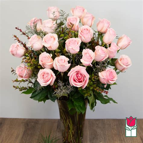 Beretanias 2 Doz Extra Long Stem Pink Rose Bouquet Pink Hue May Vary