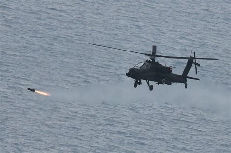 Apaches Fire Hellfire Missiles In Live Fire Drill
