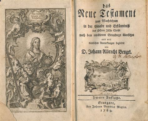 Deutsche Bibeln 1769 Das Neue Testament Archiv Vegelahn Archiv