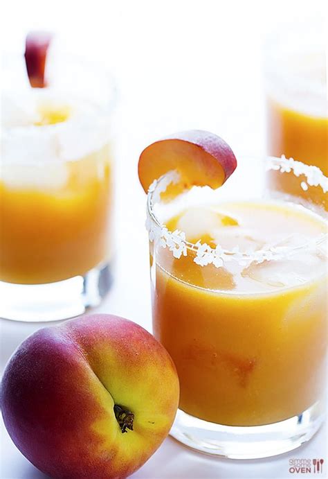 Fresh Peach Margaritas Cocktails Party Drinks Cocktail Drinks Fun