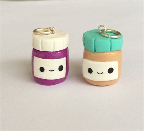 Polymer Clay Peanut Butter And Jelly Jars Miniature Food