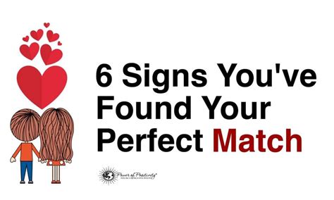 6 Signs Youve Found Your Perfect Match Matching Quotes Cute Love