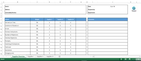 Sod matrix template that can be your partner. Vendor Rating Excel Sheet With Weighting | Templates at ...