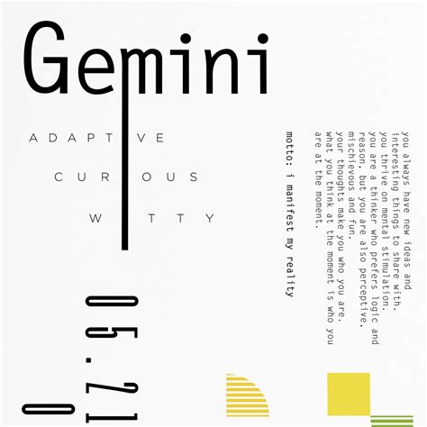Gemini Poster Art Minimalist Zodiac Symbol Typography Art Etsy Singapore