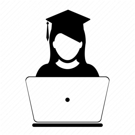 Academic Education Girl Graduation School Student User Icon