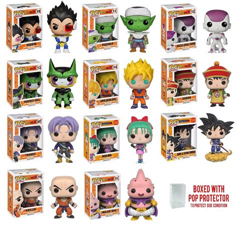 Goku and the gang are getting the pop! Funko Pop Dragon Ball Z : Goku, Vegeta, Piccolo, Gohan ...