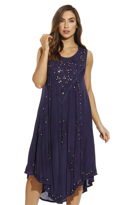 Riviera Sun Dress Sequins Dresses For Women Navy 1x