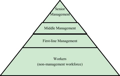 Traditional Pyramids Of Management Levels Source Adopted From Cole