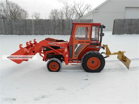 2000 Kubota L3010 30hp Diesel 4x4 W Heated Cab And Front Loader Low Hours