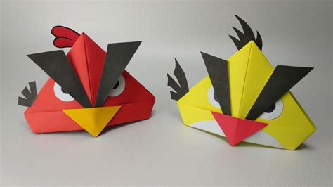 How To Make Angry Birds Paper Craft Youtube