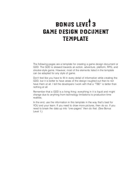 Design document for the original gta (race'n'chase). Game design doc template