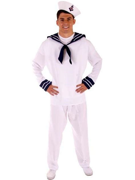 Sailor Male Adult Costume In 2020 Sailor Costumes Adult Costumes