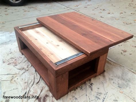 28 Woodworking Plans With Hidden Compartments 2019 Coffee Table