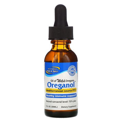 North American Herb And Spice Oreganol Oil Of Wild Oregano 1 Fl Oz 30 Ml Iherb