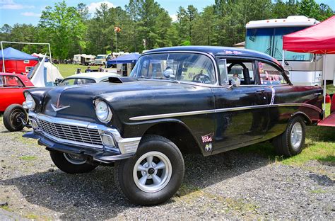 1956 Chevy Gasser At The Steel In Motion Nostalgia Drag Ra Flickr