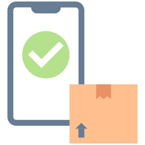Konfirmasi Smartphone Telepon Centang Pengiriman Kotak Download Ikon