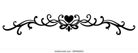 Curly Lines Hearts Images Stock Photos And Vectors Shutterstock