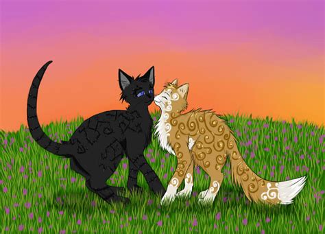 Cats Warriors Crowfeather X Leafpool By Do Omed Moon On Deviantart