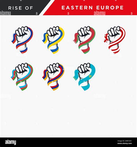 Complete Collection Of Spirit Rising Fist Hand Eastern Europe Flag