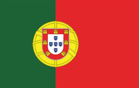 Bands are not the same width, the red is 1.5 times larger than the green. Courtesy flag Portugal - Ocean Dream