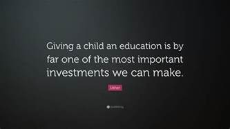 Usher Quote “giving A Child An Education Is By Far One Of The Most
