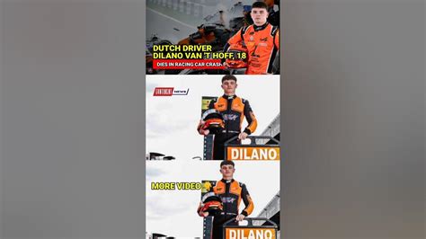 dutch driver dilano van t hoff 18 dies in racing car crash f2 european championship youtube