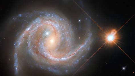 Milky Way Stars Photobomb Spiral Galaxy In Stunning Hubble Photo Space