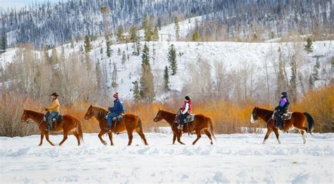Winter Horseback Riding Vacation Granby C Lazy U Ranch