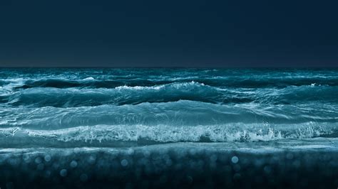 Beautiful Blue Waves Hd Wallpaper
