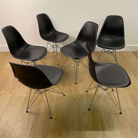 Set Of 6 Charles Eames Eiffel Tower Chairs For Vitra Mark Parrish Mid
