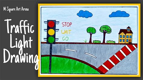 How To Draw Traffic Light Drawing Easy Way To Draw Traffic Signal