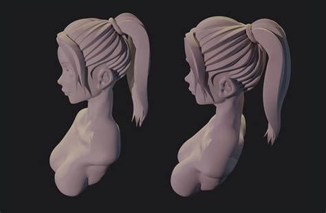 Stylized Hair 3d Cgtrader