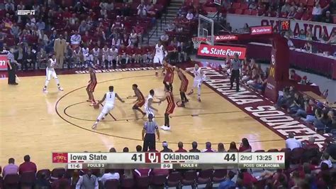Iowa State At Oklahoma 2016 17 Big 12 Men S Basketball Highlights Youtube