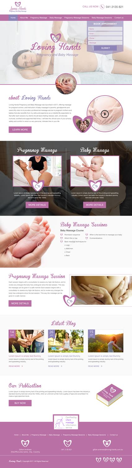 Elegant Modern Health And Wellness Web Design For Loving Hands