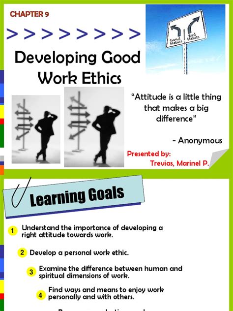 Developing Good Work Ethicsppt Employment Leadership