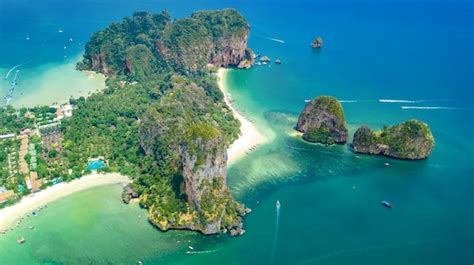 Premium Photo Railay Beach In Thailand Krabi Province Aerial View