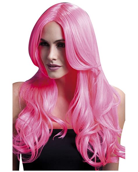 Women Wig Khloe Neon Pink Anime Wig Cosplay Horror