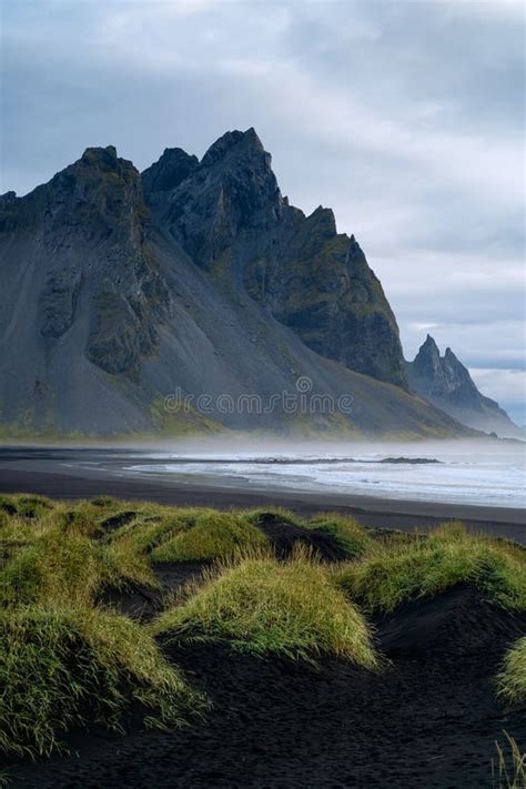 Vestrahorn Mountain At Stokksnes In Iceland Stock Photo Image Of