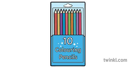 Pack Of 10 Pencils Illustration