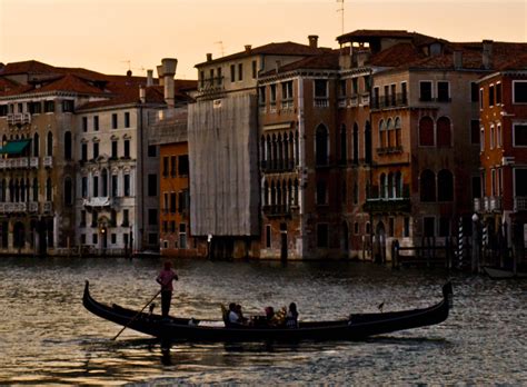 Gondola At Sunset Gondola At Sunset In Venice Italy Dian Qi Flickr