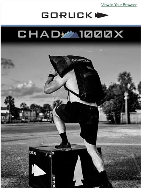 Goruck Chad 1000x Get Your Free Training Plan Milled