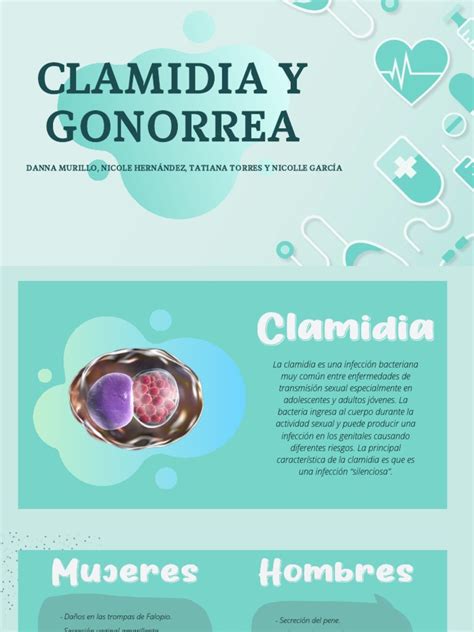 Clamidia Y Gonorrea Tatis T Danna M Nicole H Y Nicolle G 10b Pdf Infección Transmitida