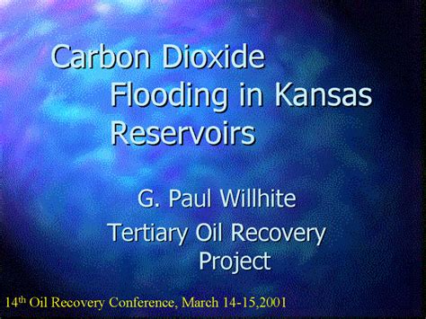 Carbon Dioxide Flooding In Kansas Reservoirs