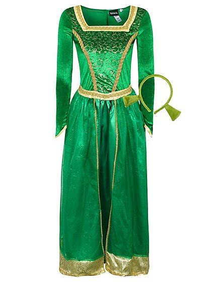 Adult Princess Fiona Shrek Fancy Dress Costume Women George