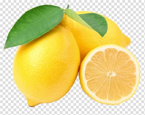 Ripe Lemons Juice Soft Drink Lemonade Fruit Lemon Transparent