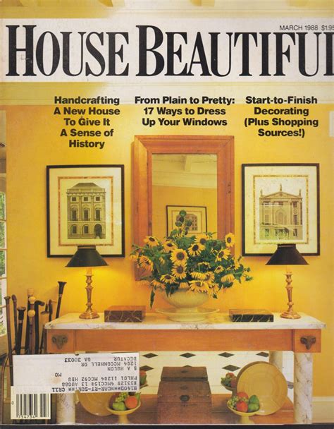 House Beautiful Magazine March 1988 Start To Finish Etsy