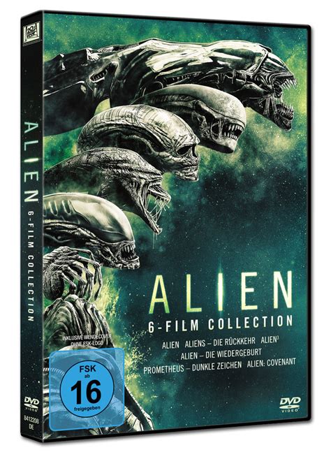 Alien fox, 1979, aliens 1986, alien3 1992, alien resurrection 1997, prometheus 2012. Alien - 6-Film Collection (6 DVDs) DVD Filme • World of ...
