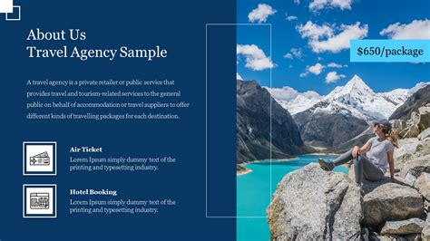 Get About Us Travel Agency Sample Powerpoint Template