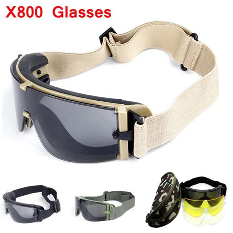 Tactical Glasses X800 Military Goggles Army Paintball Airsoft Sport Shooting Hunting Combat