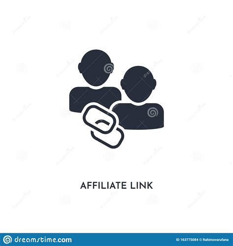 Affiliate Link Icon Simple Element Illustration Isolated Trendy